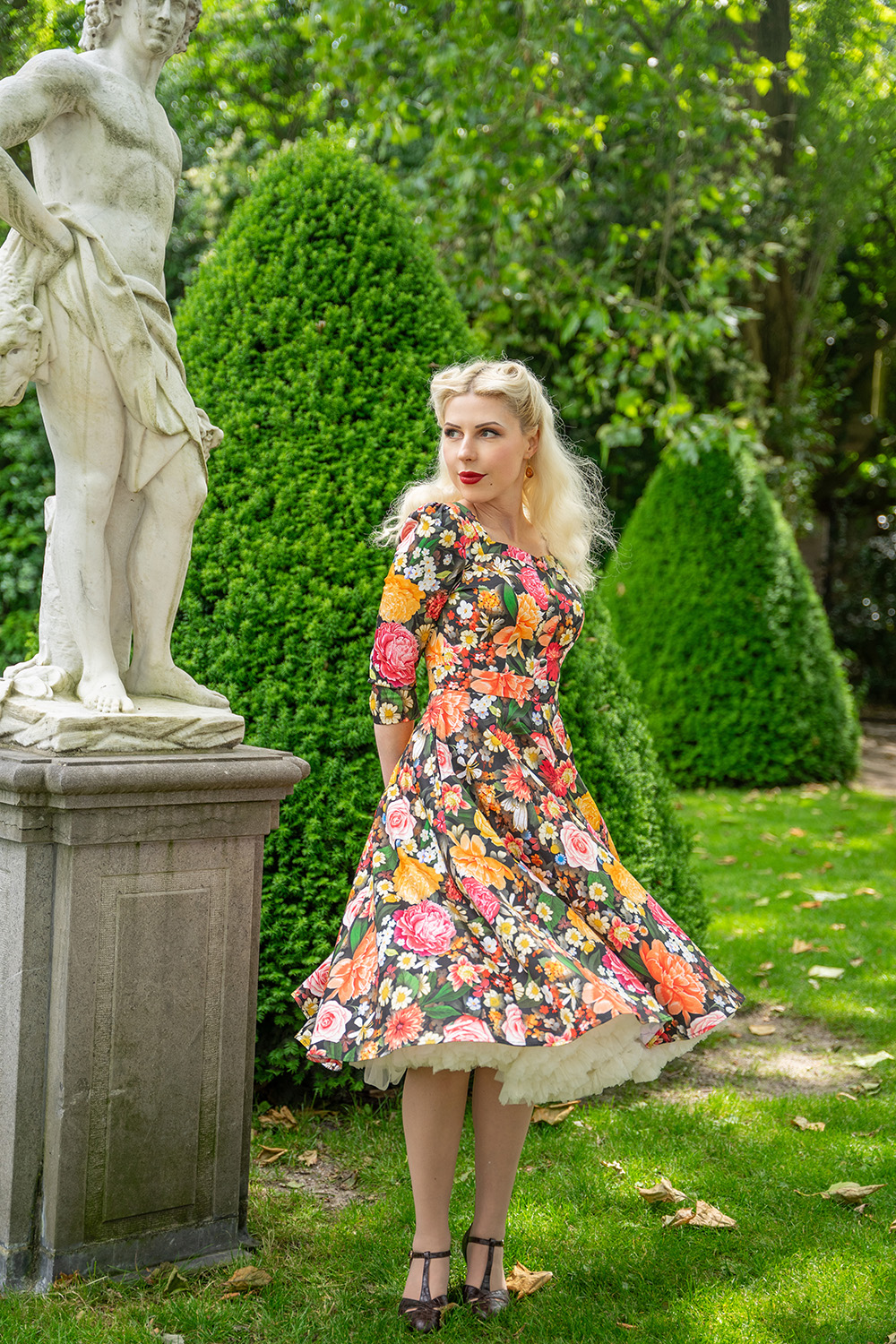 Cassidy Floral Swing Dress